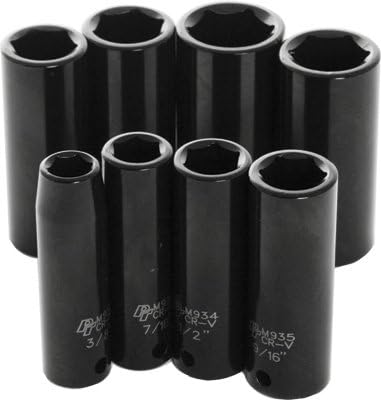 Impact Deep Socket Set - 3/8 Inch Dr Sae