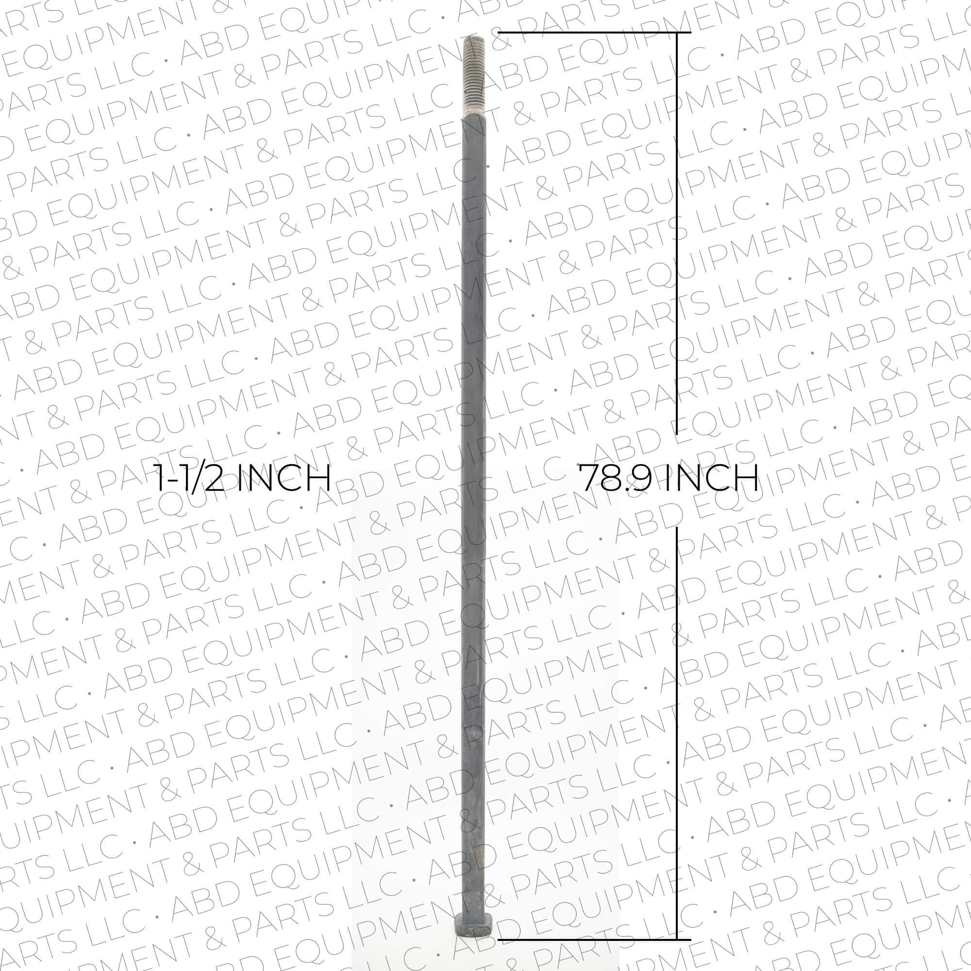 Disc Axle 1-1/2 inches Square x 78.90 inches - Abd Equipment & Parts LLC