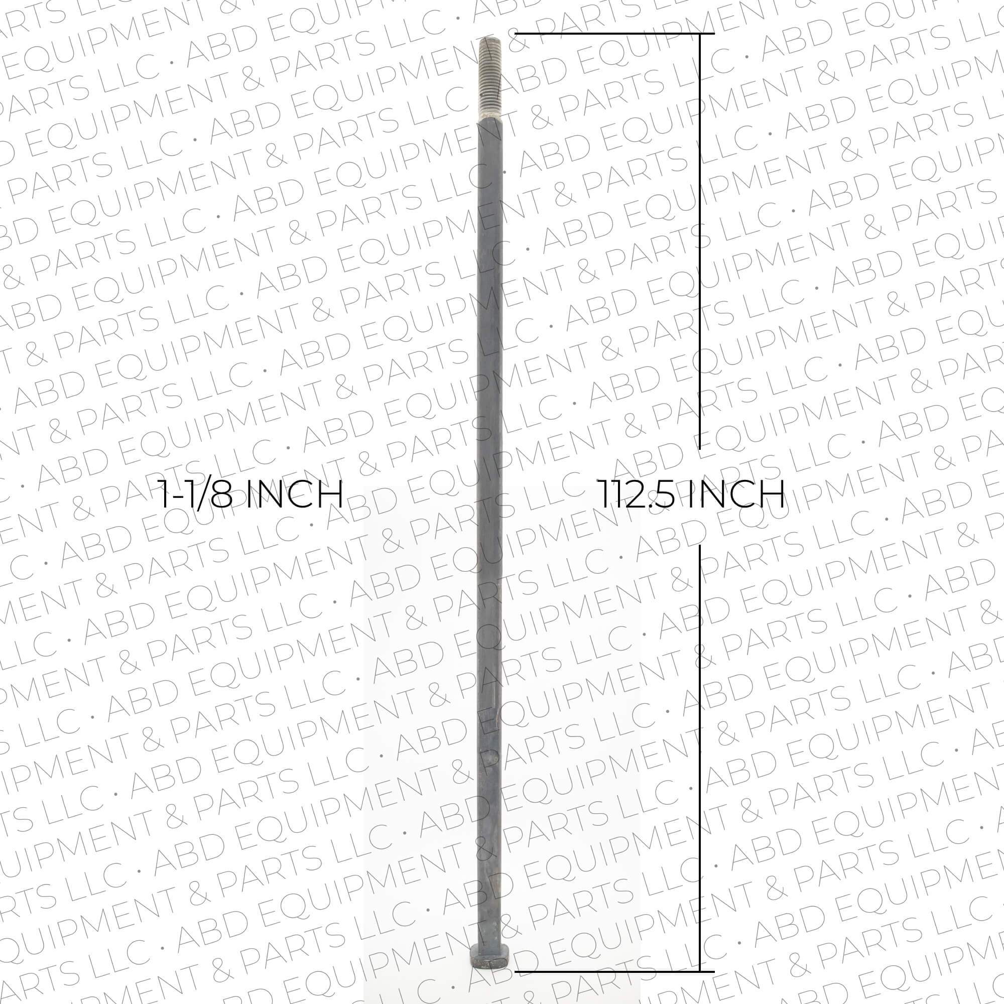 Disc Axle 1-1/8 inches Square x 112.5 inches - Abd Equipment & Parts LLC