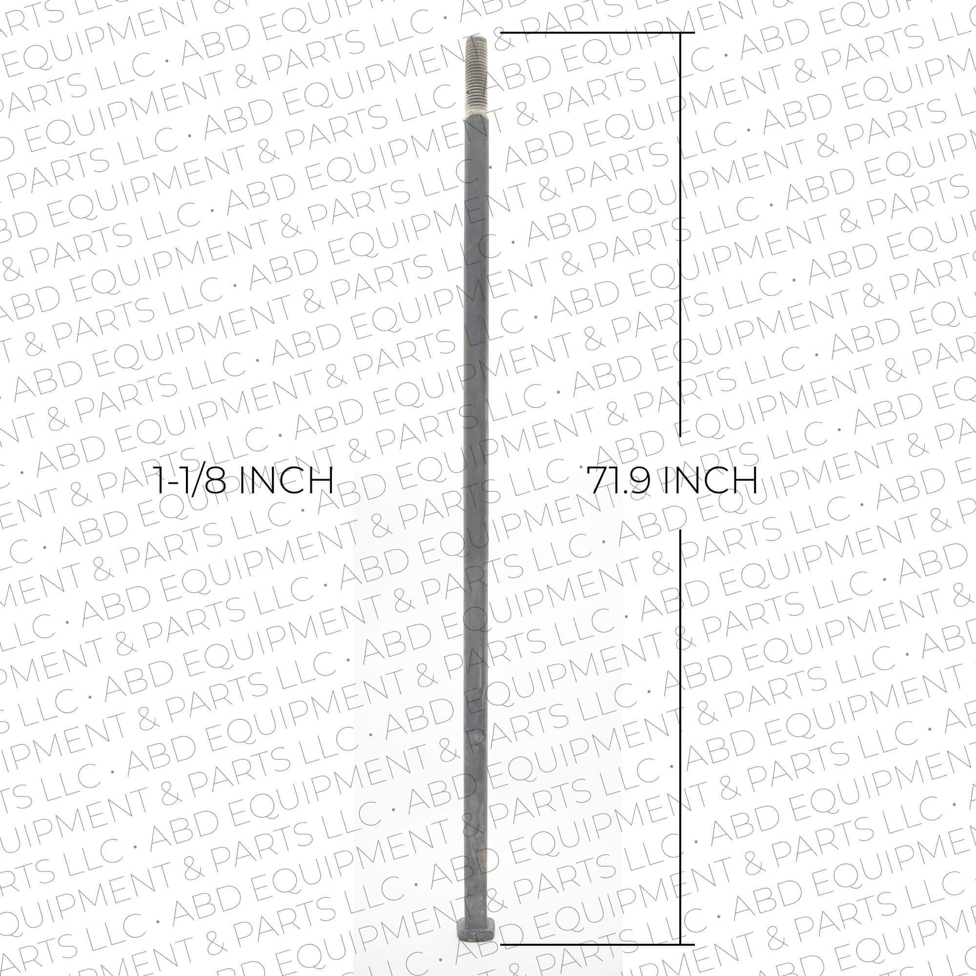 Disc Axle 1-1/8 inches Square x 71.9 inches - Abd Equipment & Parts LLC