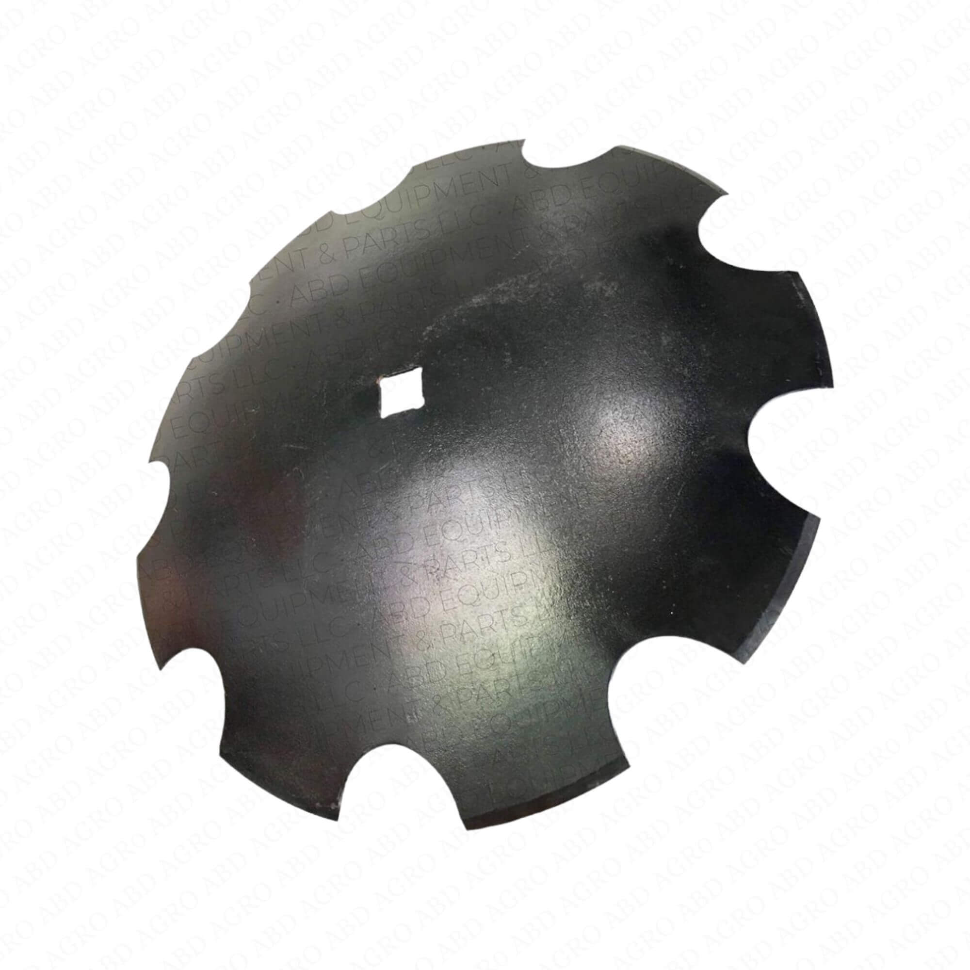 28" x 8 mm Notched Disc Blades 1 1/2 Inch Square and 1 5/8 Inch Round
